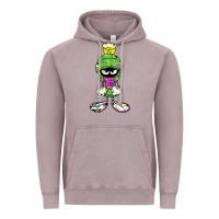 Vintage Zinc Marvin The Martian Glitch Vintage Hoodie - trangStudio