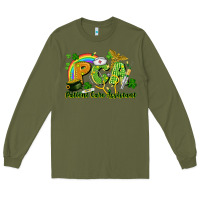 Army Green PCA Patient Care Assistant St. Patrick's Day Long Sleeve Tee - CowGirlArtShop