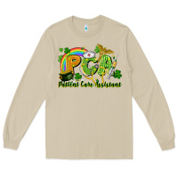 Mushroom PCA Patient Care Assistant St. Patrick's Day Long Sleeve Tee - CowGirlArtShop