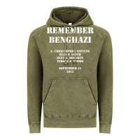 Vintage Olive Remember Benghazi Patriotic For US Veteran Gift Vintage Hoodie - trangStudio