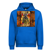 Cobalt first in last out firefighter Urban Hoodie - AdoDesignShop