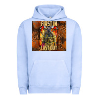 Pigment Grape Ice first in last out firefighter Urban Hoodie - AdoDesignShop