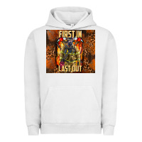 Pigment Lunar Rock first in last out firefighter Urban Hoodie - AdoDesignShop