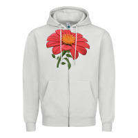 Dove Grey del sol sunflower Zipper Hoodie - LillyAllenDesigns