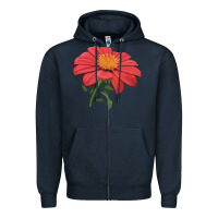 Navy del sol sunflower Zipper Hoodie - LillyAllenDesigns