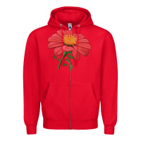 Red del sol sunflower Zipper Hoodie - LillyAllenDesigns