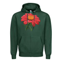Sports Green del sol sunflower Zipper Hoodie - LillyAllenDesigns
