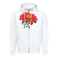 White del sol sunflower Zipper Hoodie - LillyAllenDesigns