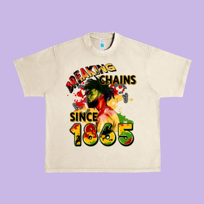 Breaking Chains Since 1865 Urban Heavy Tee Designed By Cowgirlartshop