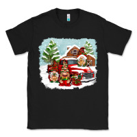Black Christmas gnomes with red truck Classic Tee - NancyCooperArtShop