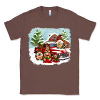 Chestnut Christmas gnomes with red truck Classic Tee - NancyCooperArtShop