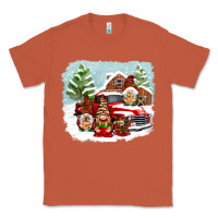 Copper Christmas gnomes with red truck Classic Tee - NancyCooperArtShop
