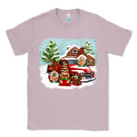 Lilac Christmas gnomes with red truck Classic Tee - NancyCooperArtShop