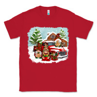 Red Christmas gnomes with red truck Classic Tee - NancyCooperArtShop