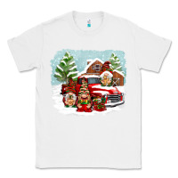 White Christmas gnomes with red truck Classic Tee - NancyCooperArtShop