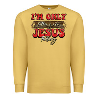 Antique Gold i'm only talking to jesus today christmas Premium Sweatshirt - BarkalooDesign