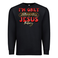 Black i'm only talking to jesus today christmas Premium Sweatshirt - BarkalooDesign