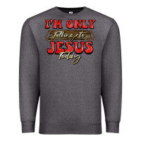 Charcoal Heather i'm only talking to jesus today christmas Premium Sweatshirt - BarkalooDesign