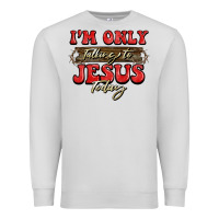 Dove Grey i'm only talking to jesus today christmas Premium Sweatshirt - BarkalooDesign