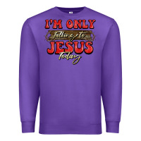 Purple i'm only talking to jesus today christmas Premium Sweatshirt - BarkalooDesign