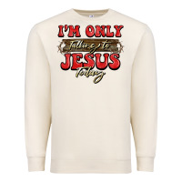 Sandshell i'm only talking to jesus today christmas Premium Sweatshirt - BarkalooDesign