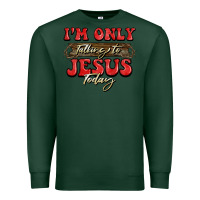 Sports Green i'm only talking to jesus today christmas Premium Sweatshirt - BarkalooDesign