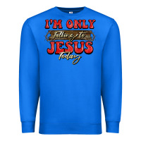 True Royal i'm only talking to jesus today christmas Premium Sweatshirt - BarkalooDesign