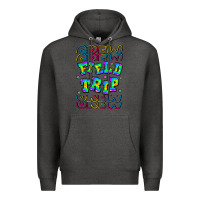 Charcoal Heather Crew Field Trip Premium Hoodie - CowhideDigitalArt