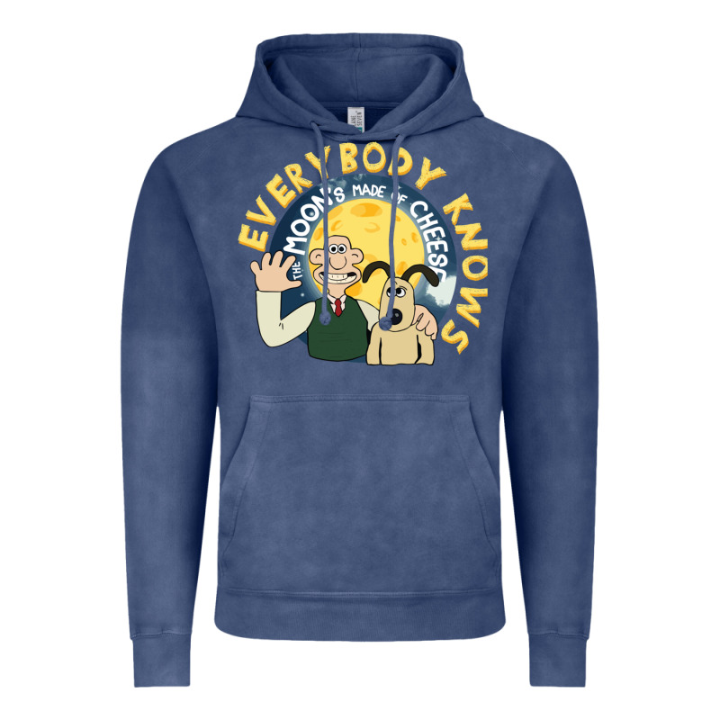 Everybody Knows The Moons Made Of Cheese! Vintage Hoodie by trangStudio | Teevron
