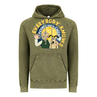 Vintage Olive everybody knows the moons made of cheese! Vintage Hoodie - trangStudio