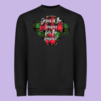 Jesus Is The Reason For The Season Heavyweight Sweatshirt Designed By Cowhidedigitalart