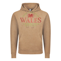 Vintage Coffee Rugby Welsh Gift Red Dragon Flag of Wales Vintage Hoodie - trangStudio