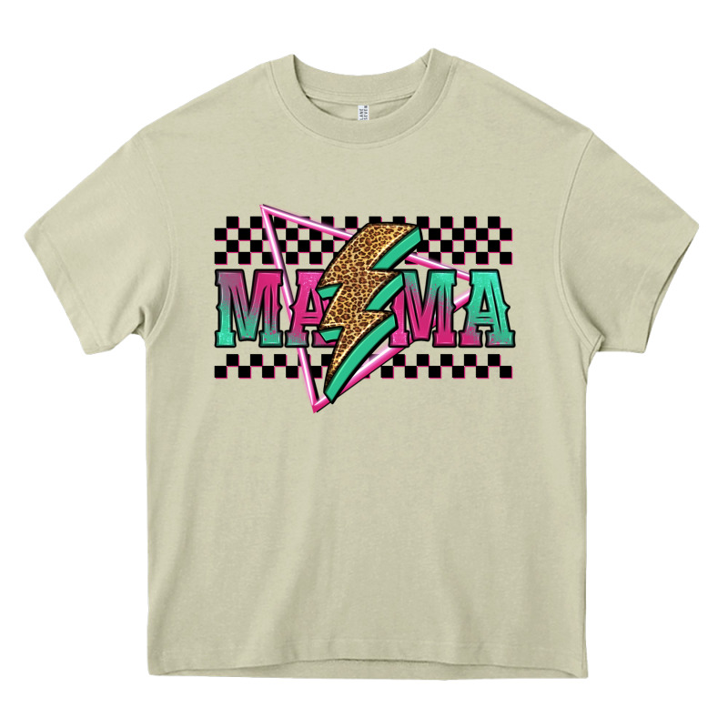 Mama Techno Lightning Bolt Heavy Core Tee by Jasminsmagicworld | Teevron