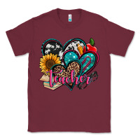 Burgundy teacher hearts Classic Tee - Jasminsmagicworld