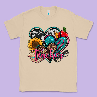 Teacher Hearts Classic Tee Designed By Jasminsmagicworld