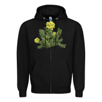 Black whipple cholla cactus Zipper Hoodie - LillyAllenDesigns