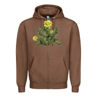Chestnut whipple cholla cactus Zipper Hoodie - LillyAllenDesigns
