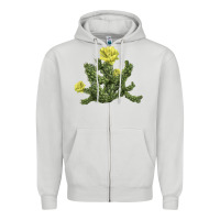 Dove Grey whipple cholla cactus Zipper Hoodie - LillyAllenDesigns