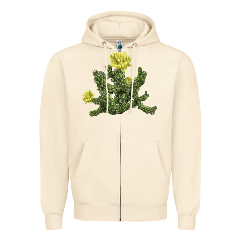Whipple Cholla Cactus Zipper Hoodie by LillyAllenDesigns | Teevron