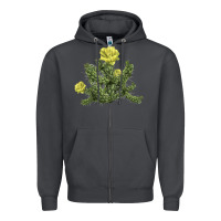 Smoke whipple cholla cactus Zipper Hoodie - LillyAllenDesigns