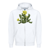 White whipple cholla cactus Zipper Hoodie - LillyAllenDesigns