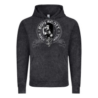 Vintage Black Bon Scott Rock n' Roll Lion Shield Vintage Hoodie - trangStudio