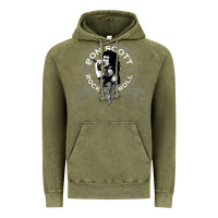Vintage Olive Bon Scott Rock n' Roll Lion Shield Vintage Hoodie - trangStudio