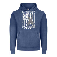 Vintage Denim Parkinson's Disease Awareness T  Gift for PD Patients Vintage Hoodie - trangStudio