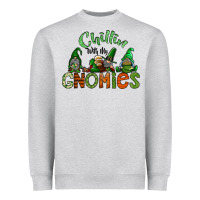 Heather Grey st patricks day gnomes Heavyweight Sweatshirt - CowhideDigitalArt