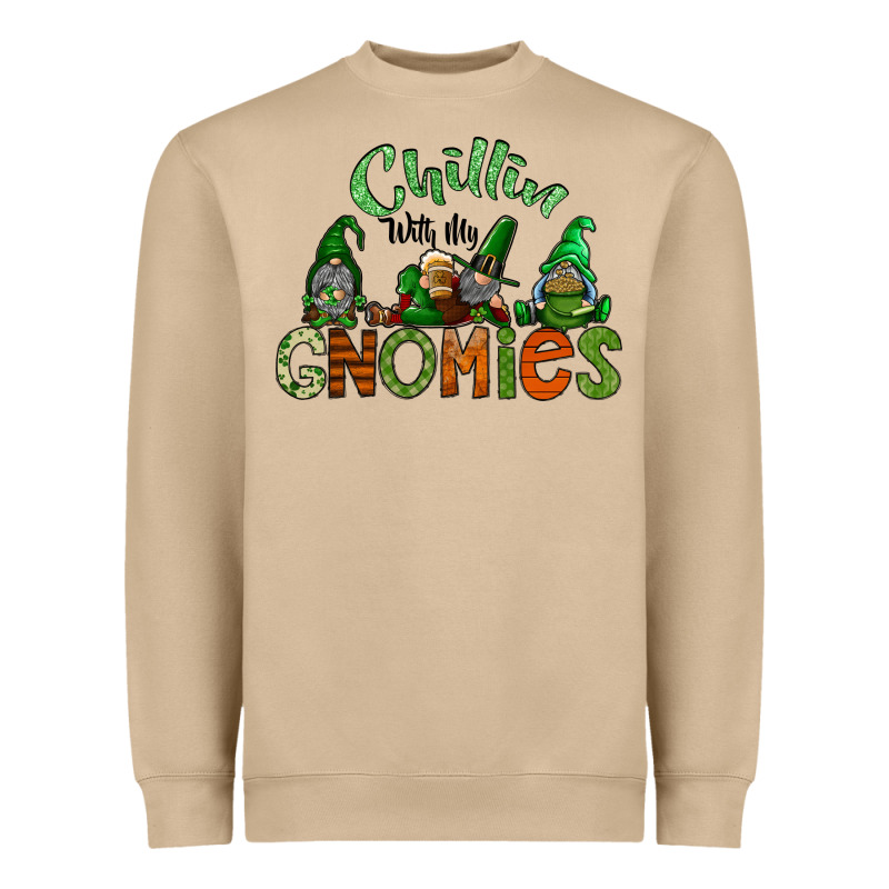 St Patricks Day Gnomes Heavyweight Sweatshirt by CowhideDigitalArt | Teevron