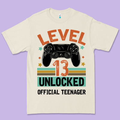 Level 13 Unlocked Official Teenager 13th Birthday Premium Tee Designed By Bettercallsaul