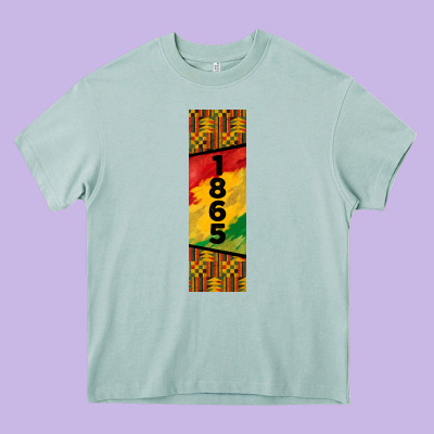 Juneteenth Pen Wrap Heavy Core Tee Designed By Barkaloodesign