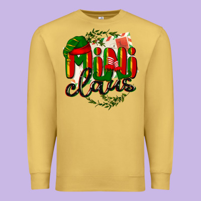 Mini Claus Christmas Premium Sweatshirt Designed By Barkaloodesign