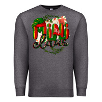 Charcoal Heather mini claus christmas Premium Sweatshirt - BarkalooDesign